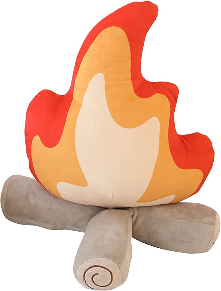 焚き火 クッション たき火 ぬいぐるみ 30 45cm 面白い グッズ 癒し キャンプ インテリア 飾り 大( 大（45cm）)