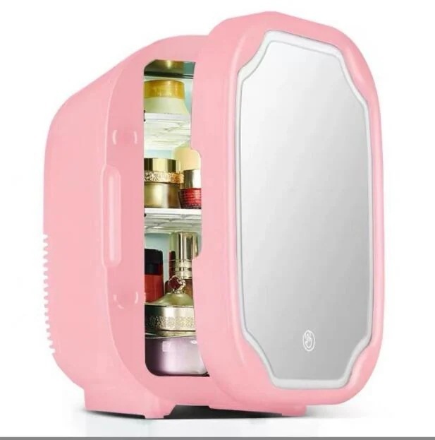 【1つ買うと10つ無料】ミニ専用冷蔵庫 化粧ミラ付き 5L 8L 小型　化粧品をしっかり保管 スキンケア