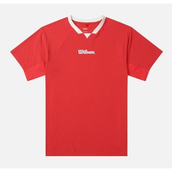 エアブリーズテニスプロTシャツ B1 W252001TTS51 RED WHT
