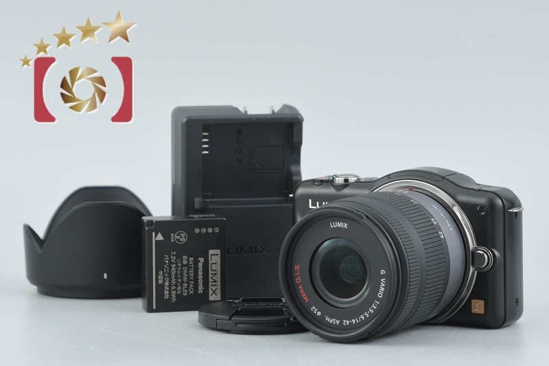 LUMIX DMC-GF3 ブラック + G VARIO 14-42mm f/3.5-5.6 ASPH. MEGA O.I.S. H-FS014042 シャッター回数僅少
