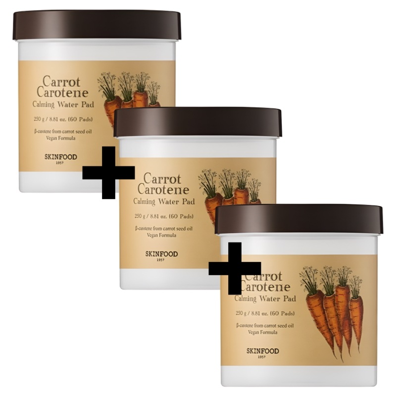 キャロットカロテンカーミングウォーターパッド 60枚+60枚+60枚 [3個] [1+1+1]
