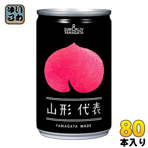 山形食品 山形代表 もも 160g 缶 80本 (20本入×4 まとめ買い)
