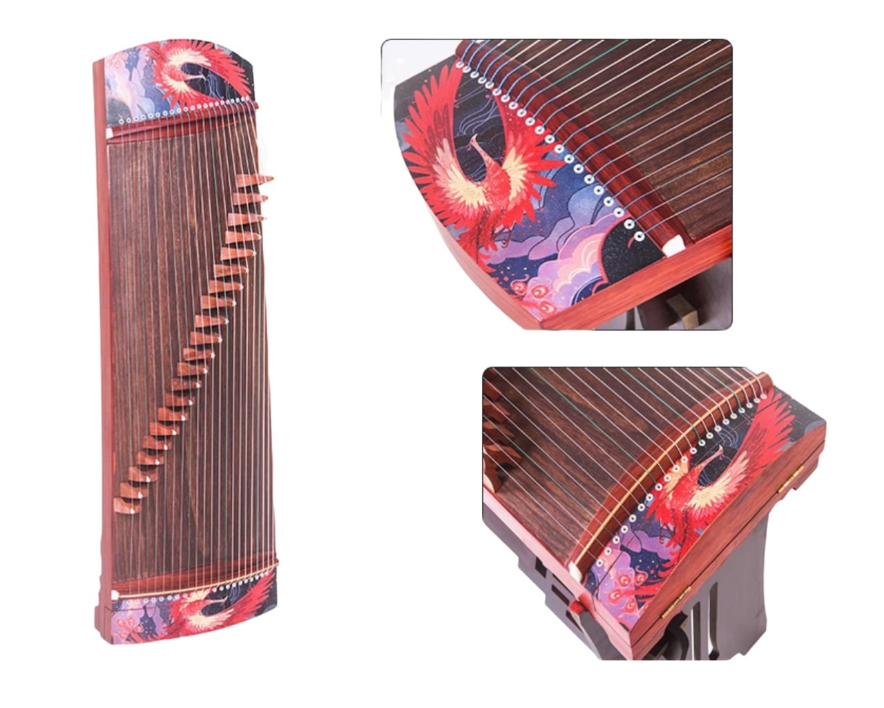 古筝 1M 鳳凰柄 中国の弦楽器