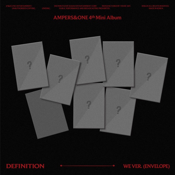 (セット/アルバム7種) アンパーサンドワン (AMPERSONE) - ミニ4集 DEFINITION (WE Ver.) (贈呈品なくなり次第贈呈終了)