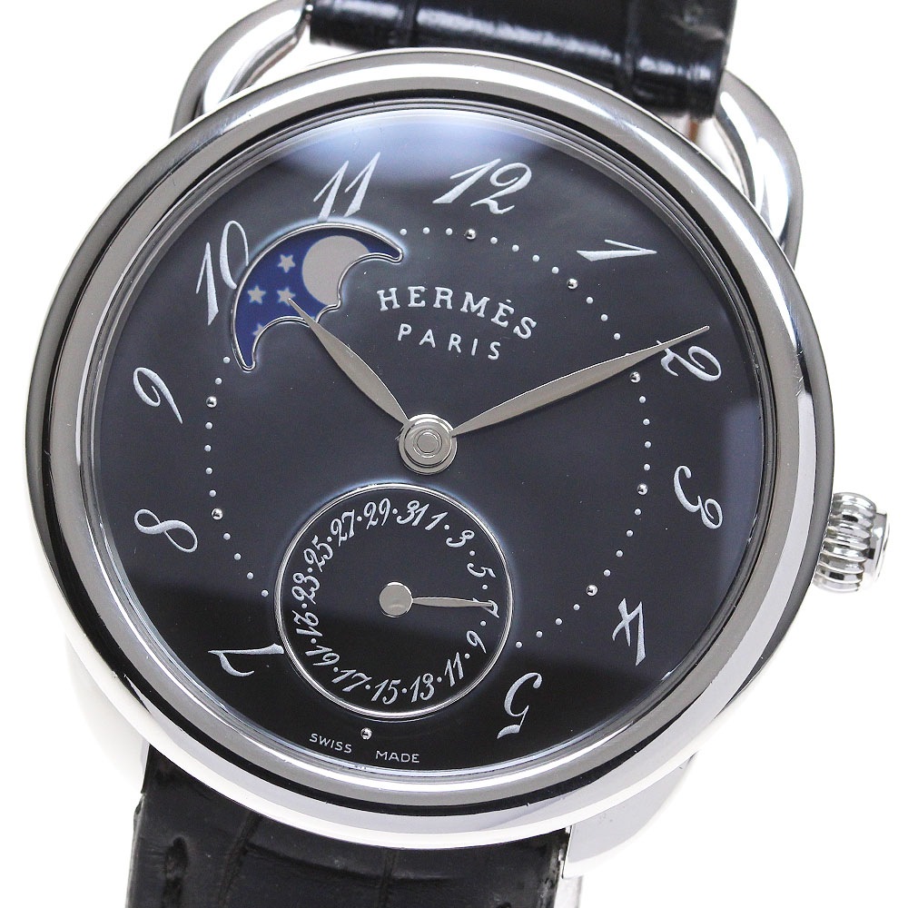 エルメス HERMES AR7.510 アルソー プティエットリエンヌ ムーンフェイズ 自動巻き メンズ _867852【中古】
