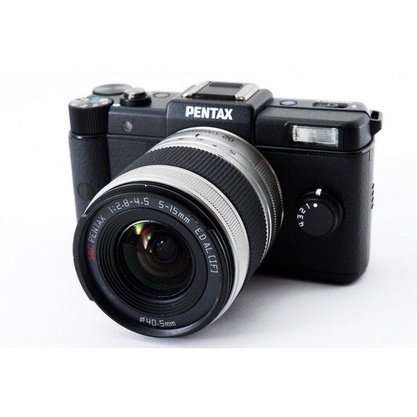 【中古】ペンタックス PENTAX Q 02 ブラック レンズキット 美品 超小型ボディ SDカードストラップ付き