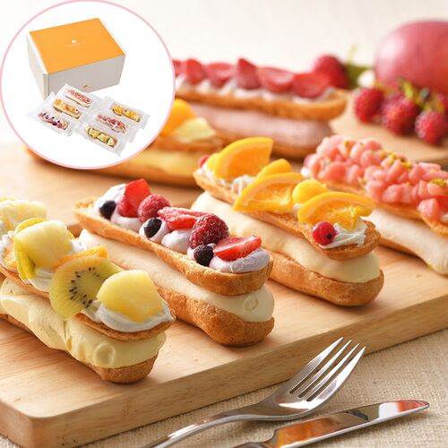 「クレーム デ ラ クレーム」 プレミアムフルーツシューアイスケーキ ギフト 贈物 産地直送