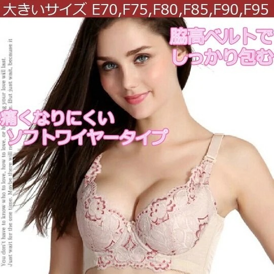 【1つ買うと10個無料】大きいカップサイズ大きいアンダーのブラジャー　７０D　７０E　７５F　９０Ｂ　９５Ｅ　９５Ｆ　ラン 23,713円