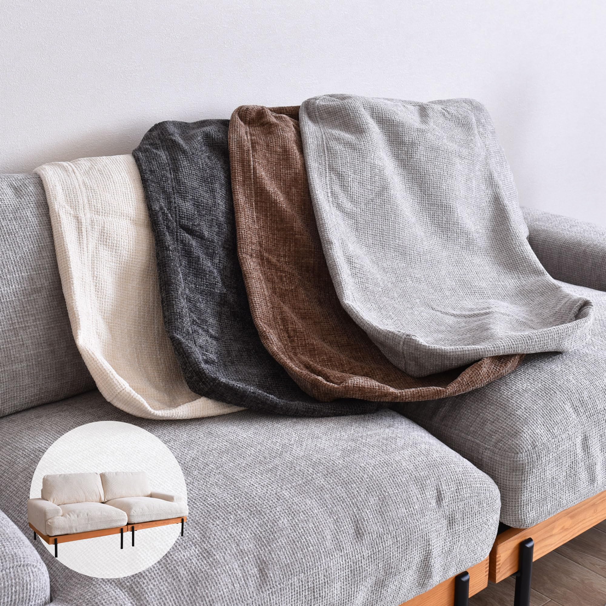 VENTOTA Delos オットマン用 替えカバー (クッションなしカバーのみ)カスタマイズ 変更可能 簡単取り外し ファブリック オットマン着せ替えカバー ファブリック お手入れ簡単 手組み換えカ