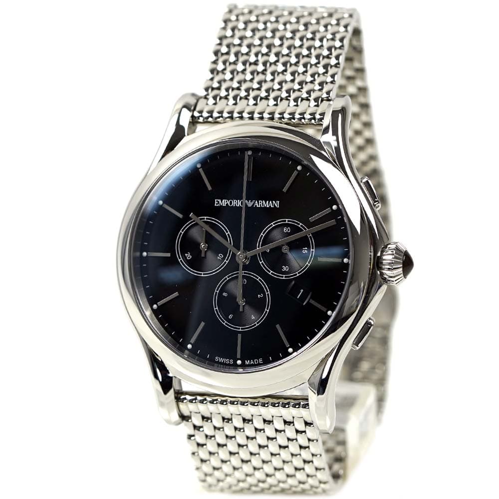 エンポリオアルマーニ スイスメイド 腕時計 メンズ EMPORIO ARMANI SWISS MADE CLASSIC クロノグラフ 日付カレンダー ARS4005