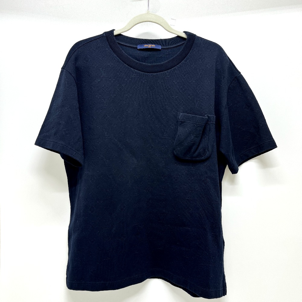 半袖Ｔシャツ RM211Q TCL HIY49W シグネチャー 3Dポケット モノグラム 2021年春夏 半袖 トップス アパレル Tシャツ コットン ネイビー