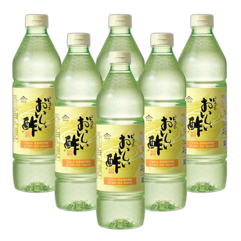 【公式】 日本自然発酵 おいしい酢 955ml 6本セット 国産 ペットボトル お酢 ドリンク ギフト 料理 果実酢配合 TVCM放送中