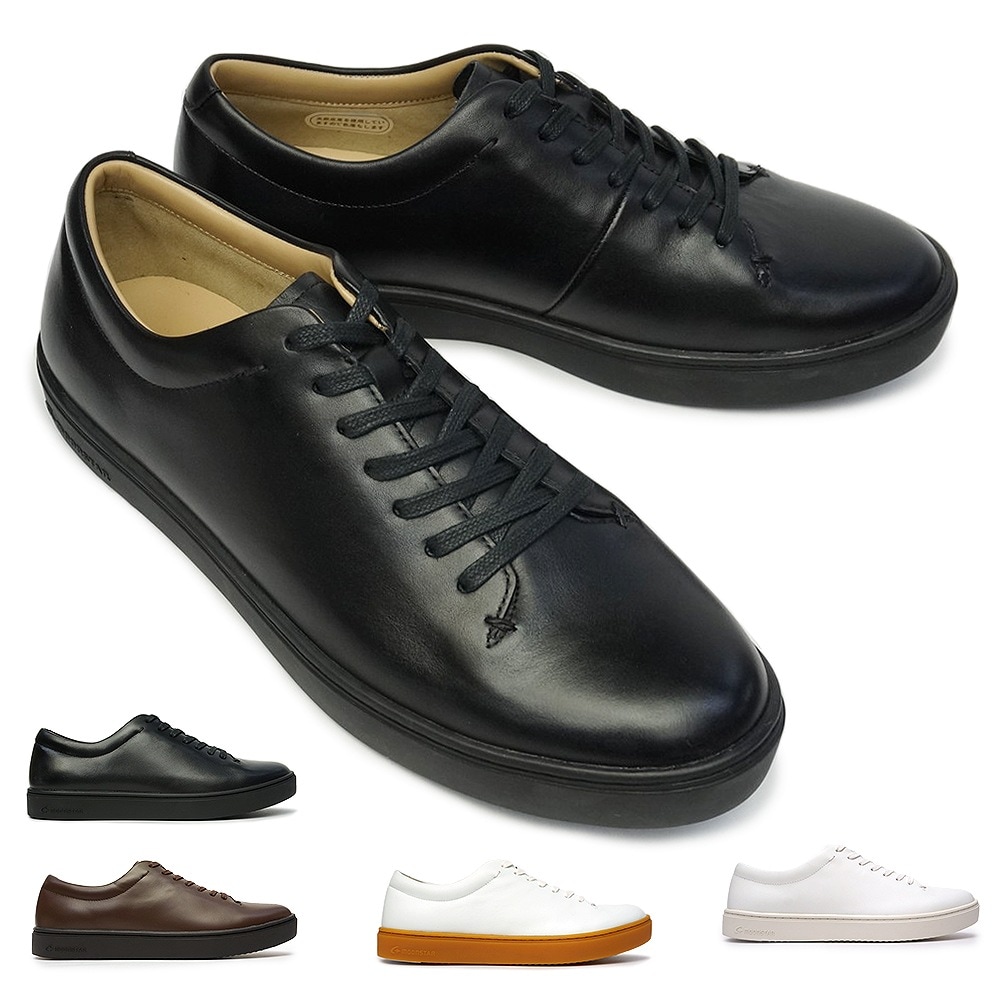 防水 抗菌 紳士靴 ジェントリー GE102 レザースニーカー 4E 幅広 透湿 防臭 本革 byワールドマーチ