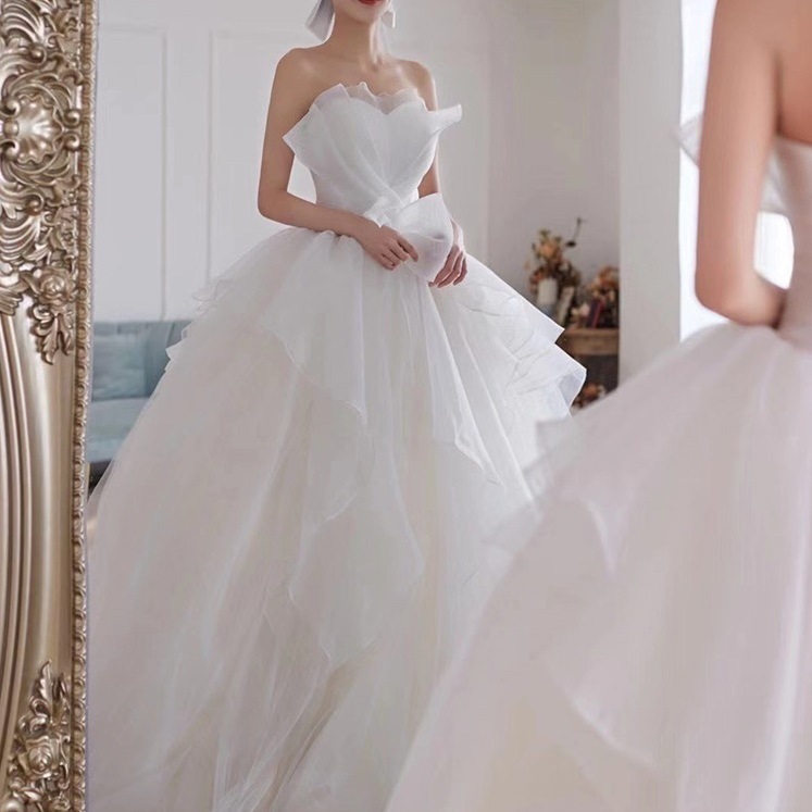 ドレス ウェディング パーティー 結婚式 披露宴 ロング マキシ 袖なし ノースリーブ オフショル プリンセスライン フレア Aライン シフォン リボン ウエストマーク 切り替えデザイン バックシャン