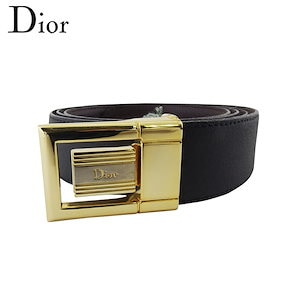 ディオール ムッシュ ベルト 105 42サイズ メンズ トップ式バックル リバーシブル Dior MONSIEUR 中古