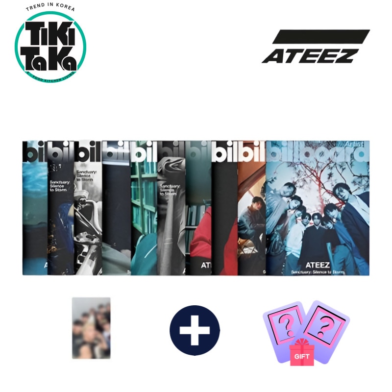 【KQ特典 + 当店限定フォトカード2枚付き】ATEEZ (エイティーズ) - Billboard Artist : ATEEZ Edition [A~J TYPE 全10種]（表紙：ATEEZ）