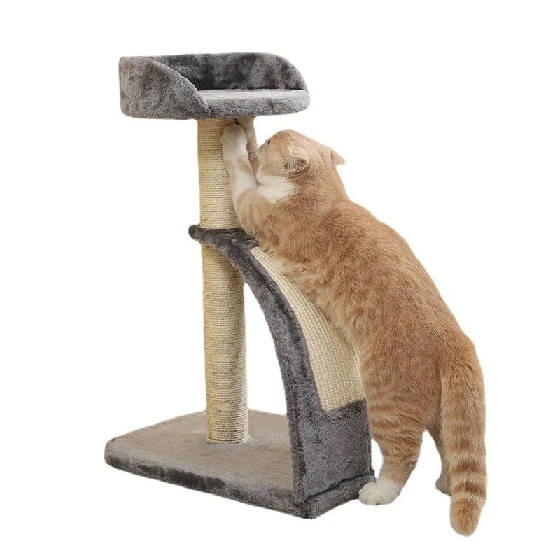 キャットタワー 突っ張り 省スペース キャット子猫 遊び道具 室内 ペット用品 ペット爪とぎ猫用爪と30%までに制限