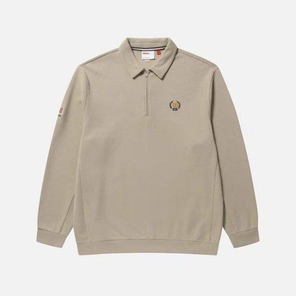 カラ型ハーフジップスウェットシャツ W243001GHT91CRM