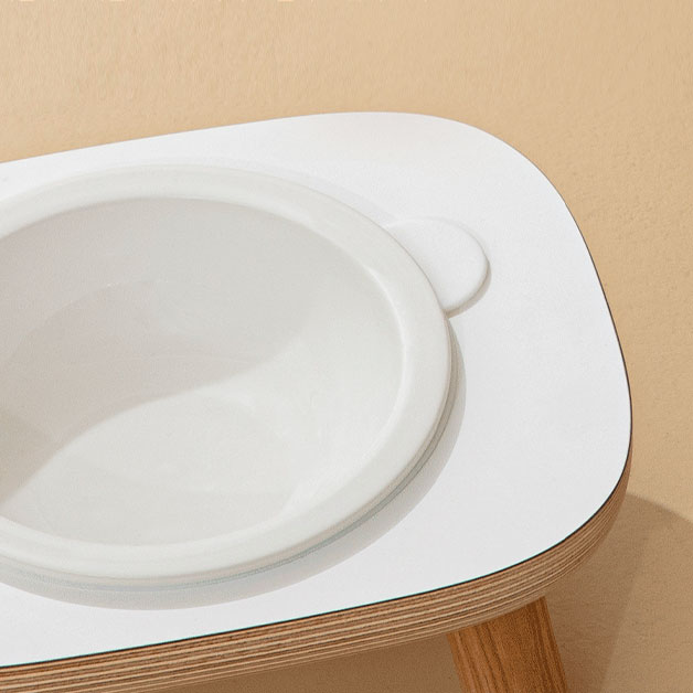daily table white (犬,猫のご飯茶碗)