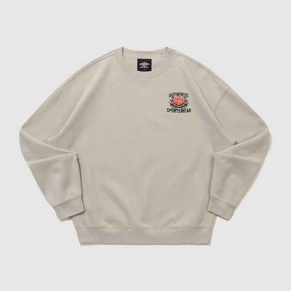 ダブルダイア起毛スウェットシャツUQ423CFSO3-FGR0 13,330円