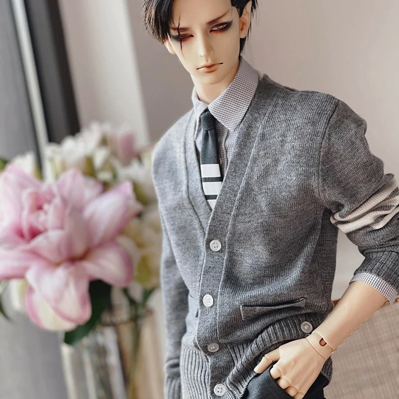 BJD ドール服 セーター 人形用衣装 カーディガン HID/ID75/LS73サイズドール用