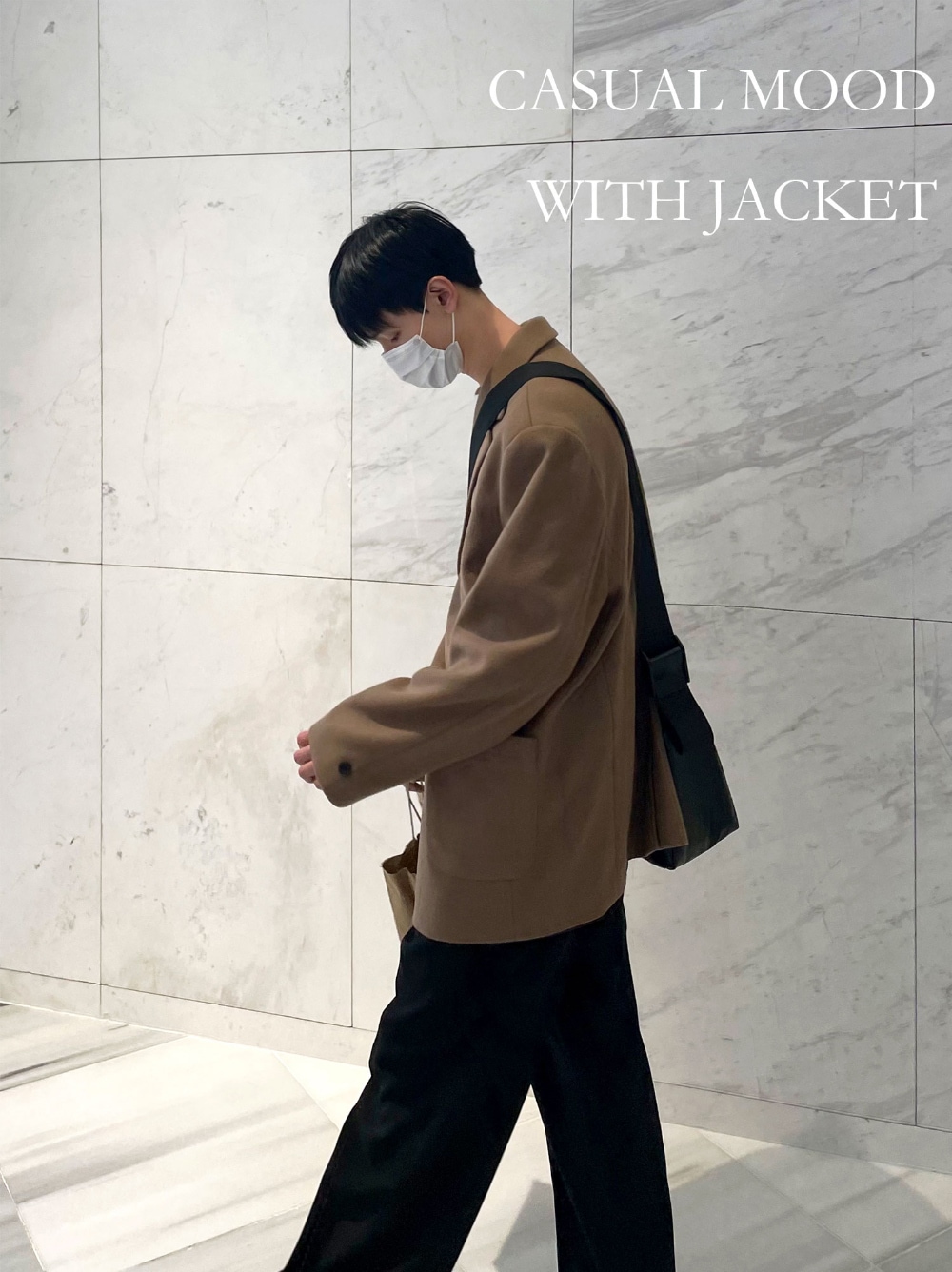 [COSYHARU] only wool single jacket