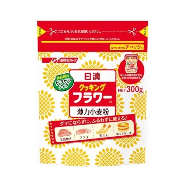 日清製粉 クッキングフラワーチャック付 300g 12 メーカー直送