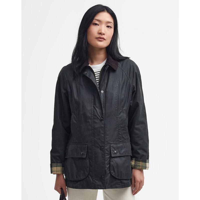 25FW 女性 カーキ Beadnell ワックス ジャケット URJA5F311E3