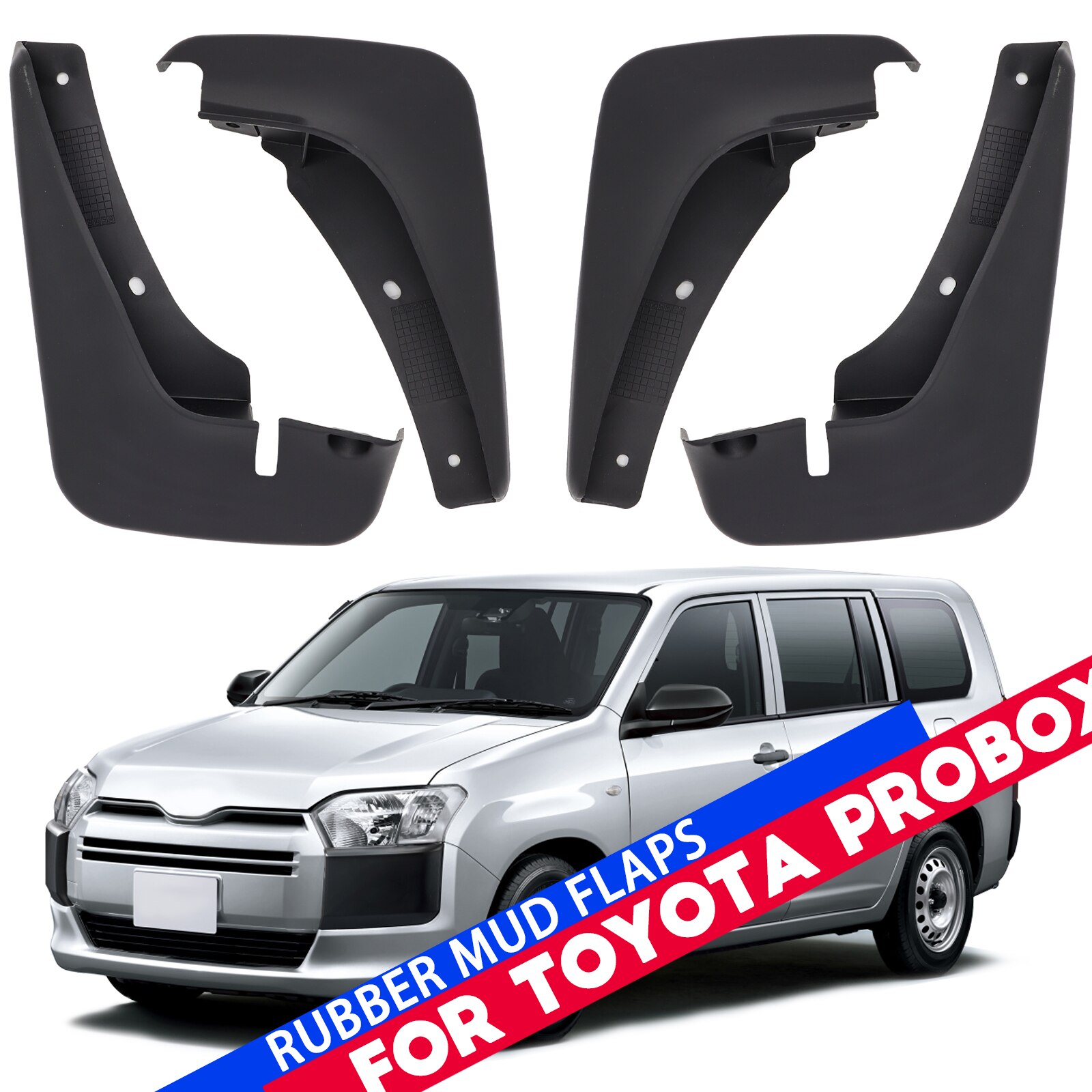 トヨタ Toyota probox 2002の4個 マッドガード スプラッシュガード フェンダー 泥フラップ