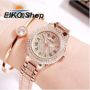 腕時計 レディース 女性用 夜行腕時計 ファッション小物 上品 おしゃれ ローズゴールド シルバー お出掛け　キラキラ