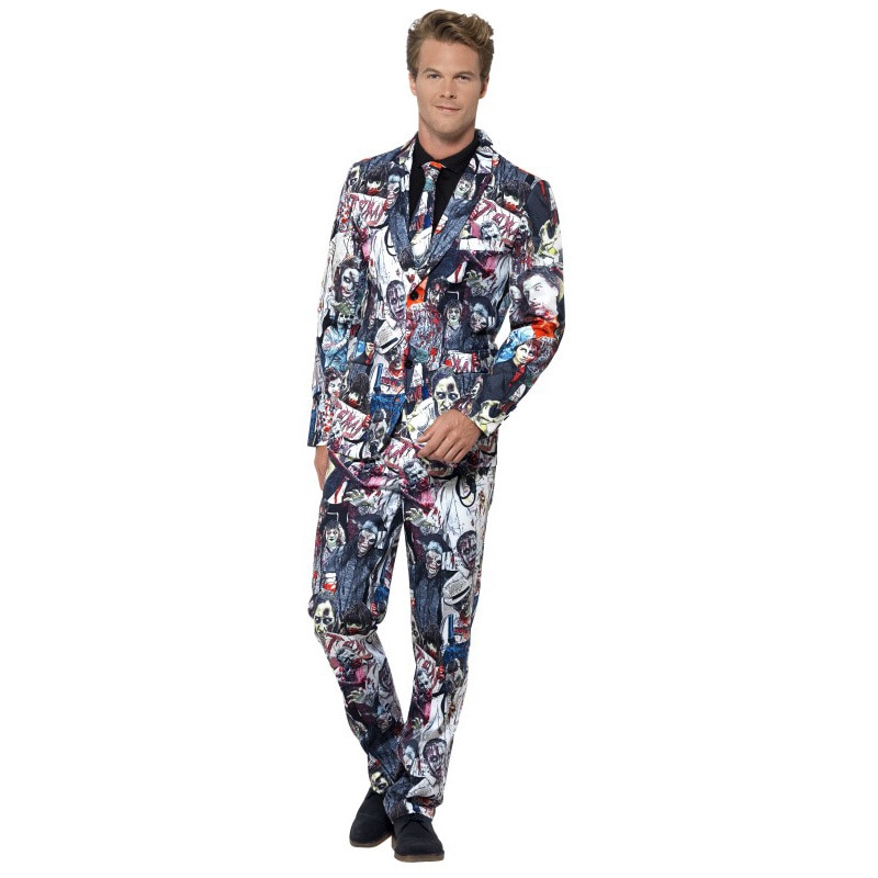 コスプレ 仮装 ゾンビスーツ 大人用 XL (大きいサイズ) 【 コスプレ 衣装 ハロウィン 仮装 コスチューム 大きいサイズ メンズ 余興 ホラー 男性用 スプラッター 怖い パーティーグッズ グロ