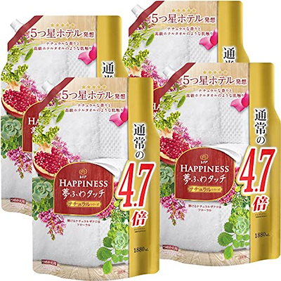 ケース販売大容量レノアハピネス夢ふわタッチ柔軟剤ナチュラルザクロ