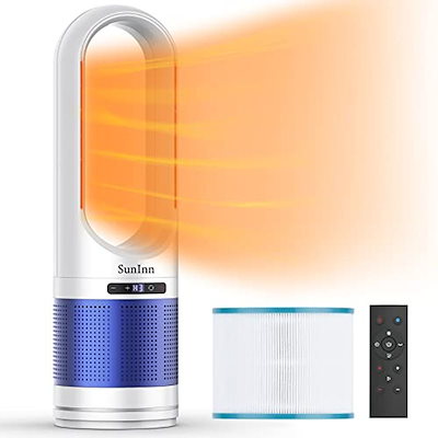 人気ブラドン 冷暖兼用 セラミックヒーター ファンヒーター 暖房器具 電気ストーブ 首振り - ファンヒーター