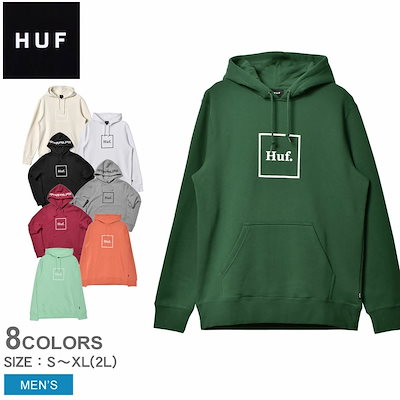 HUF ハフ サイズL プルオーバーパーカー フレンチテリー