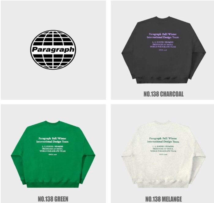 代引き人気 Paragraph 016 ナンバリングL/T メランジ - Tシャツ 
