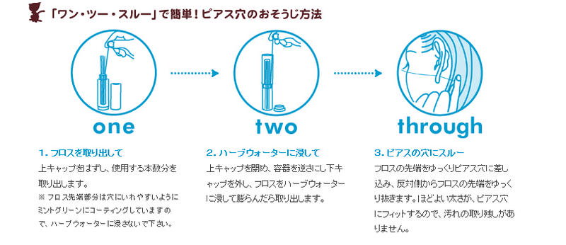 穴 掃除 ピアス