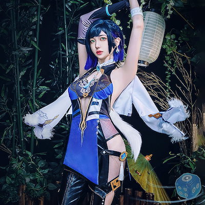 原神 夜蘭 (イェラン) コスプレ 衣装 ウィツグ 武器 エウ サイコロ