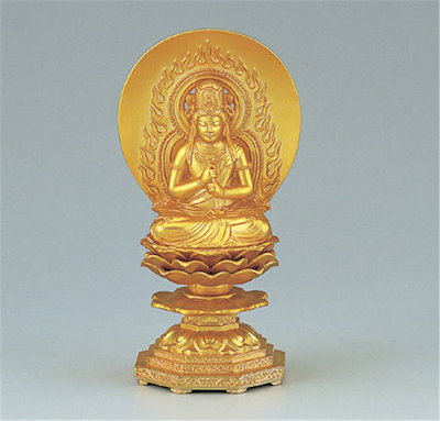 欲しいの 千手観音菩薩Ｈ１５純金メッキ高岡銅器竹中銅器仏像神仏具 