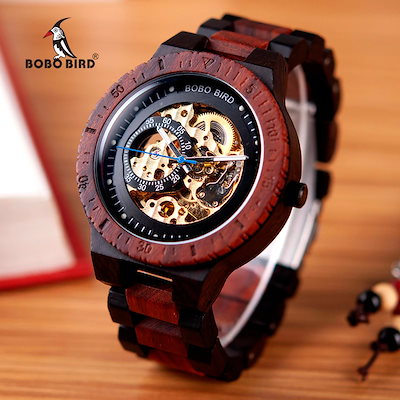 [Qoo10] 正規品BOBO BIRD木製機械式時計男 : 腕時計・アクセサリー