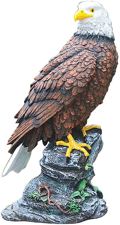 狩りをするイーグル 鷲ワシ鷹タカインテリア置物彫刻オブジェ雑貨鳥の置物アメリカンイーグル(白頭鷲)猛禽類フィギュアハンティング-